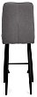 стул Бакарди барный нога черная 700 (Т180 светло-серый)